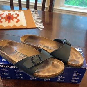 Birkenstock Madrid sandals.
